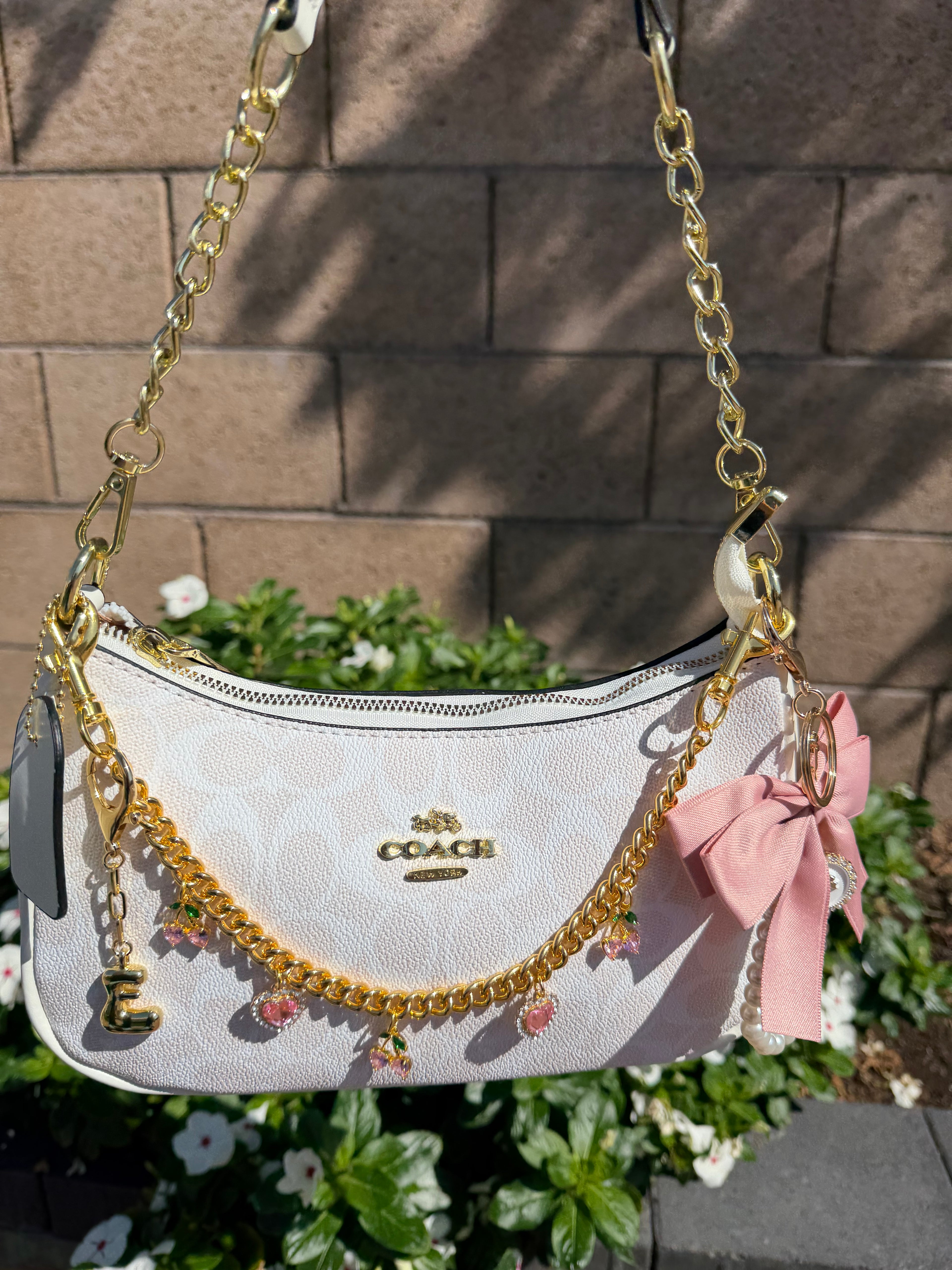 White CC Purse