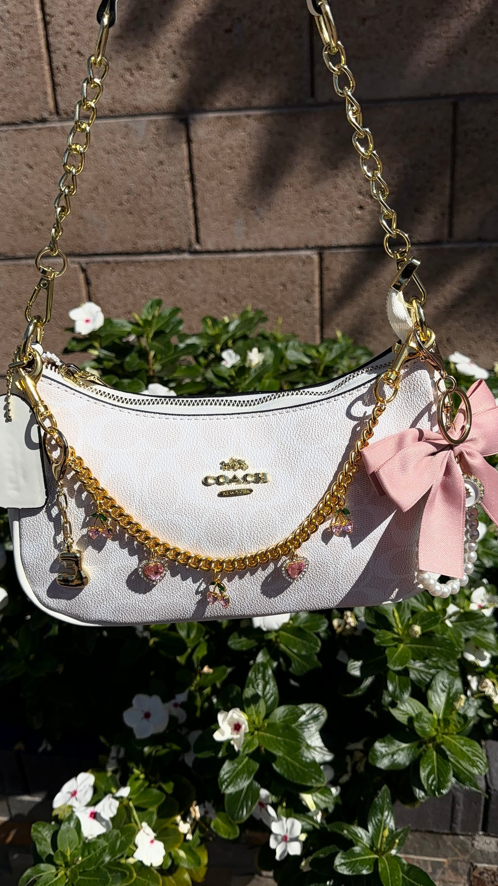 White CC Purse