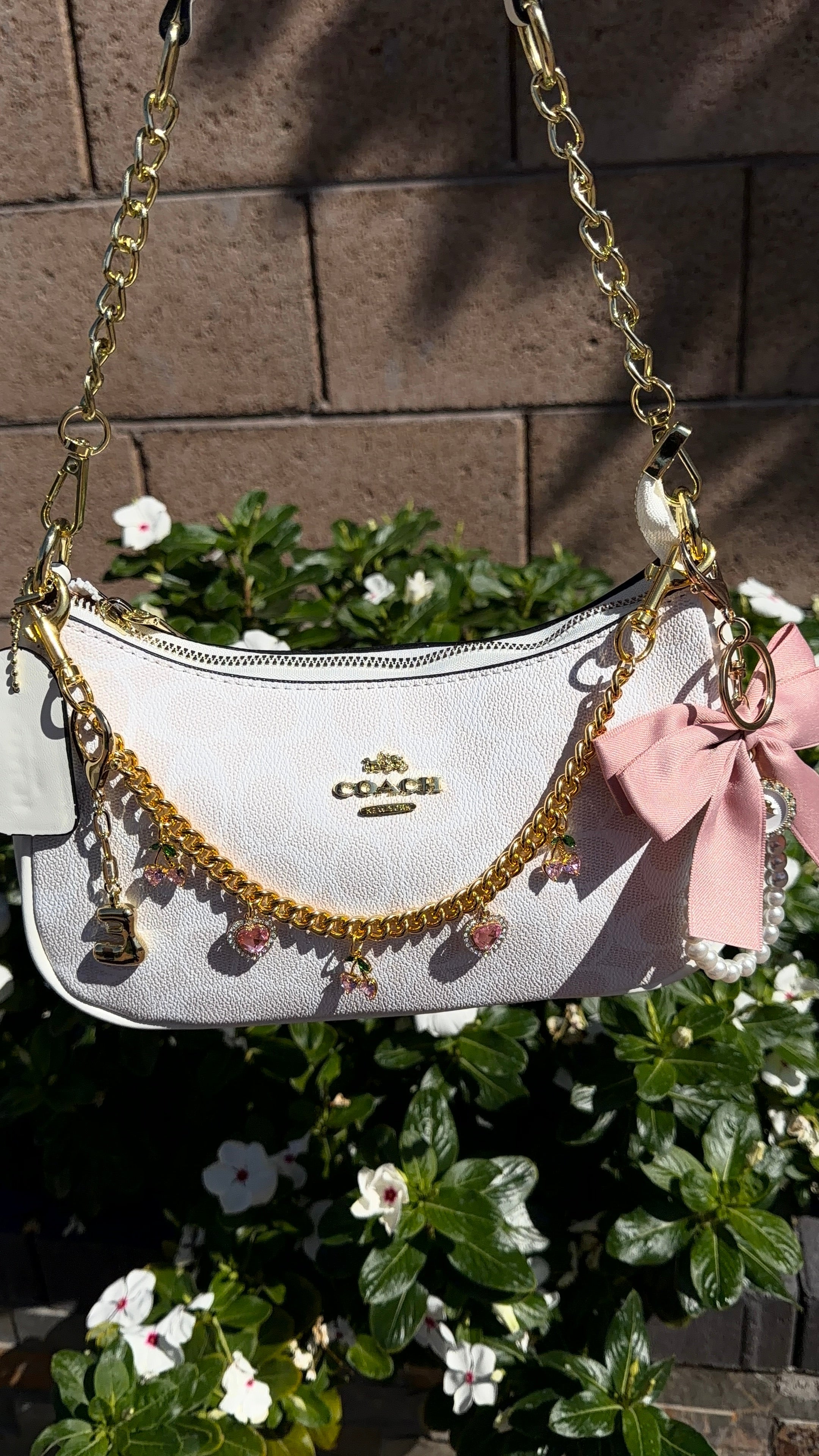 White CC Purse