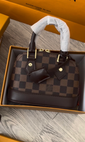 Inspired Checker Brown Purse