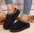 Cozy Slip-On Faux Suede Slippers