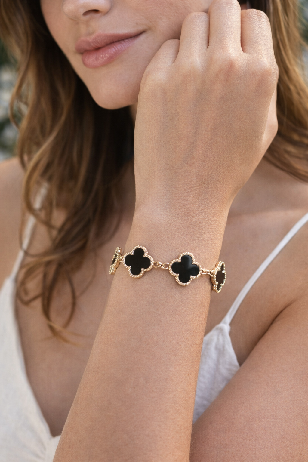 Black Clover Charm Bracelet