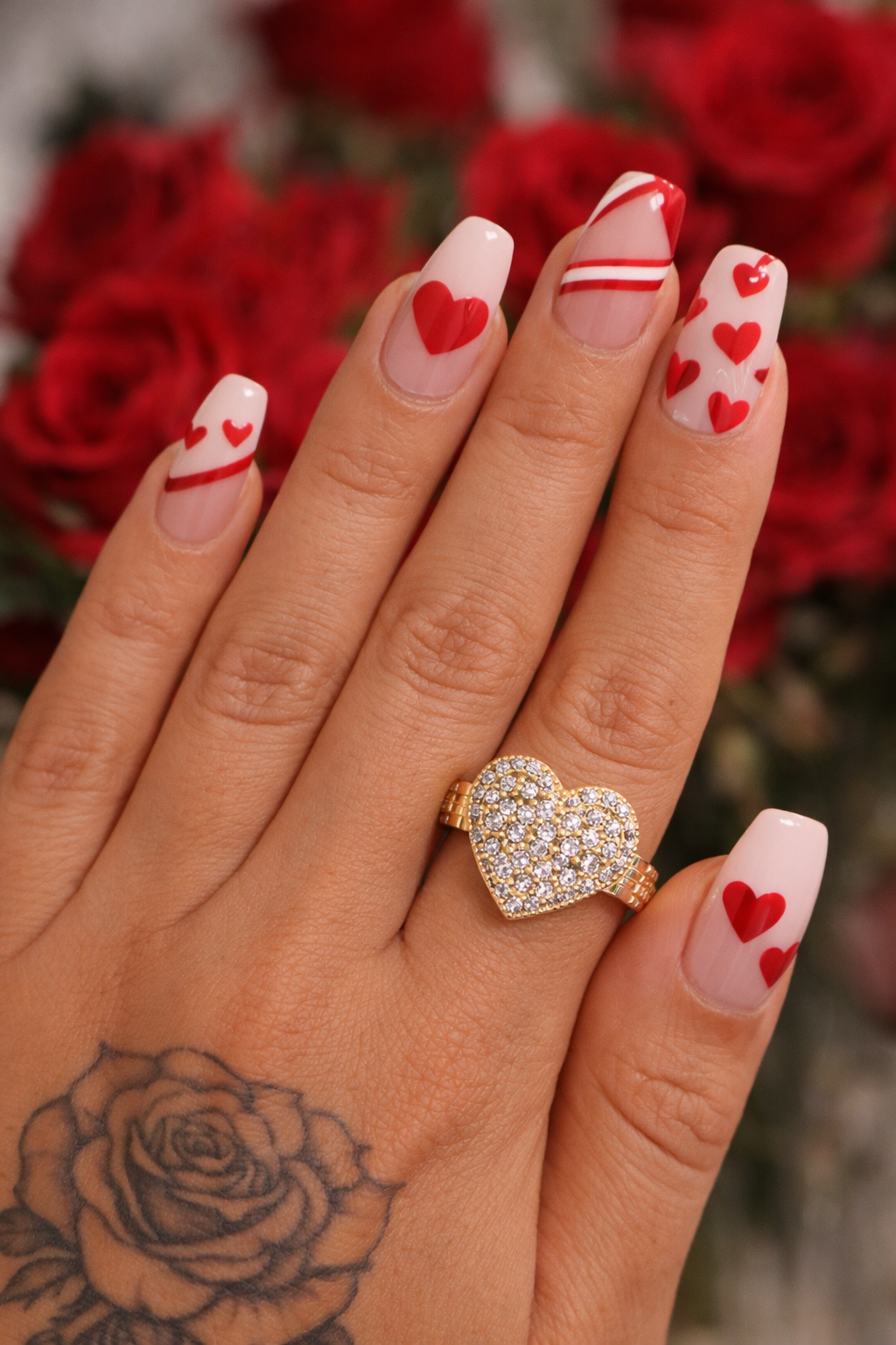 Diamond Heart Rolex Ring