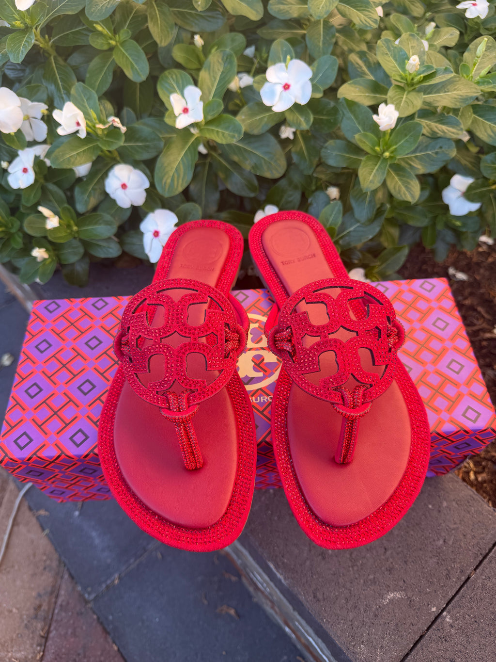 TB Rhinestone Sandals