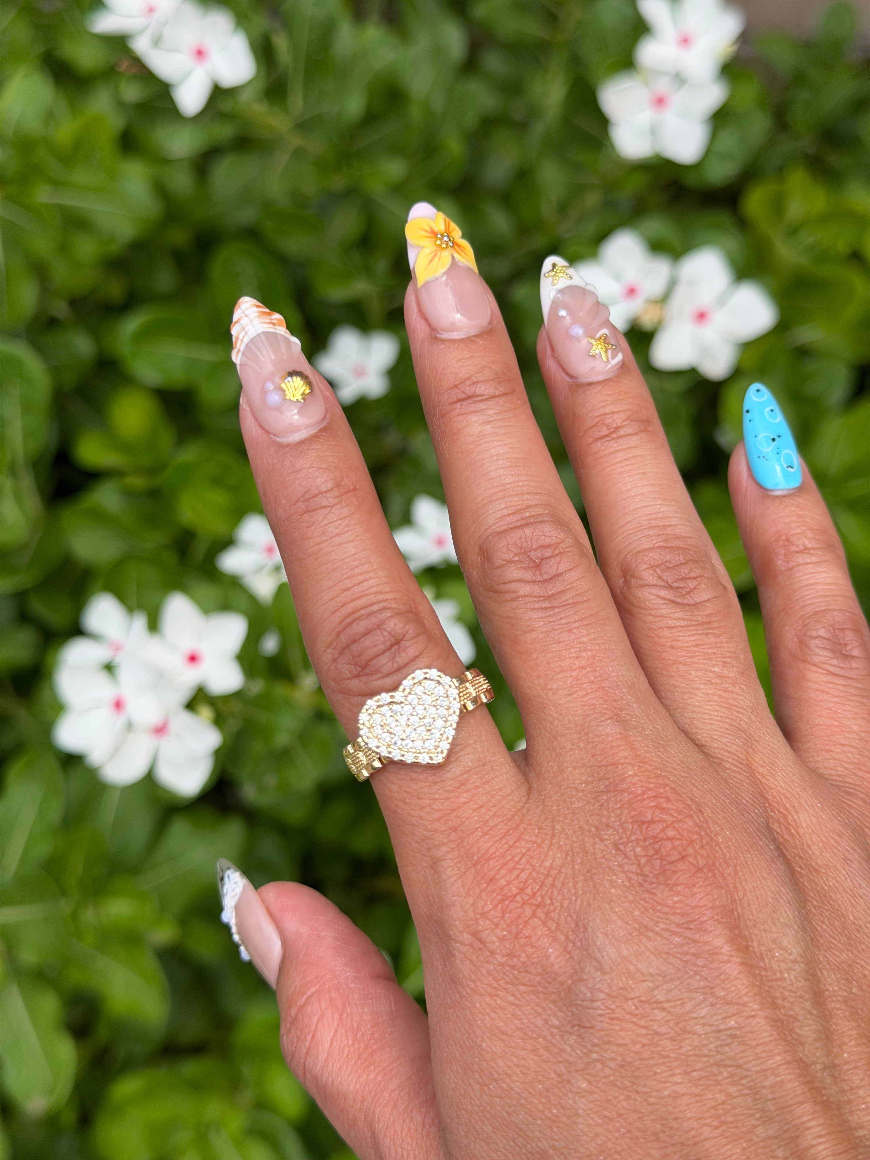 Diamond Heart Rolex Ring