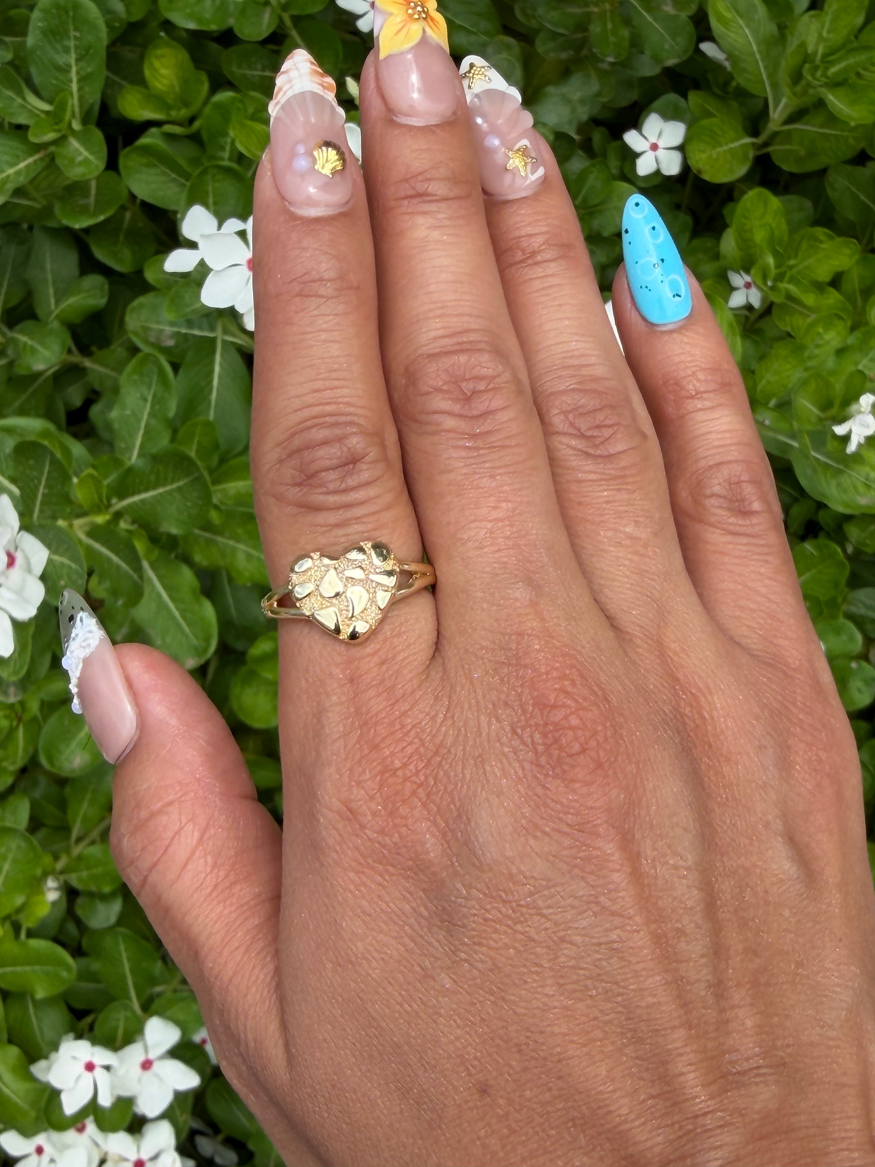 Heart Nugget Ring