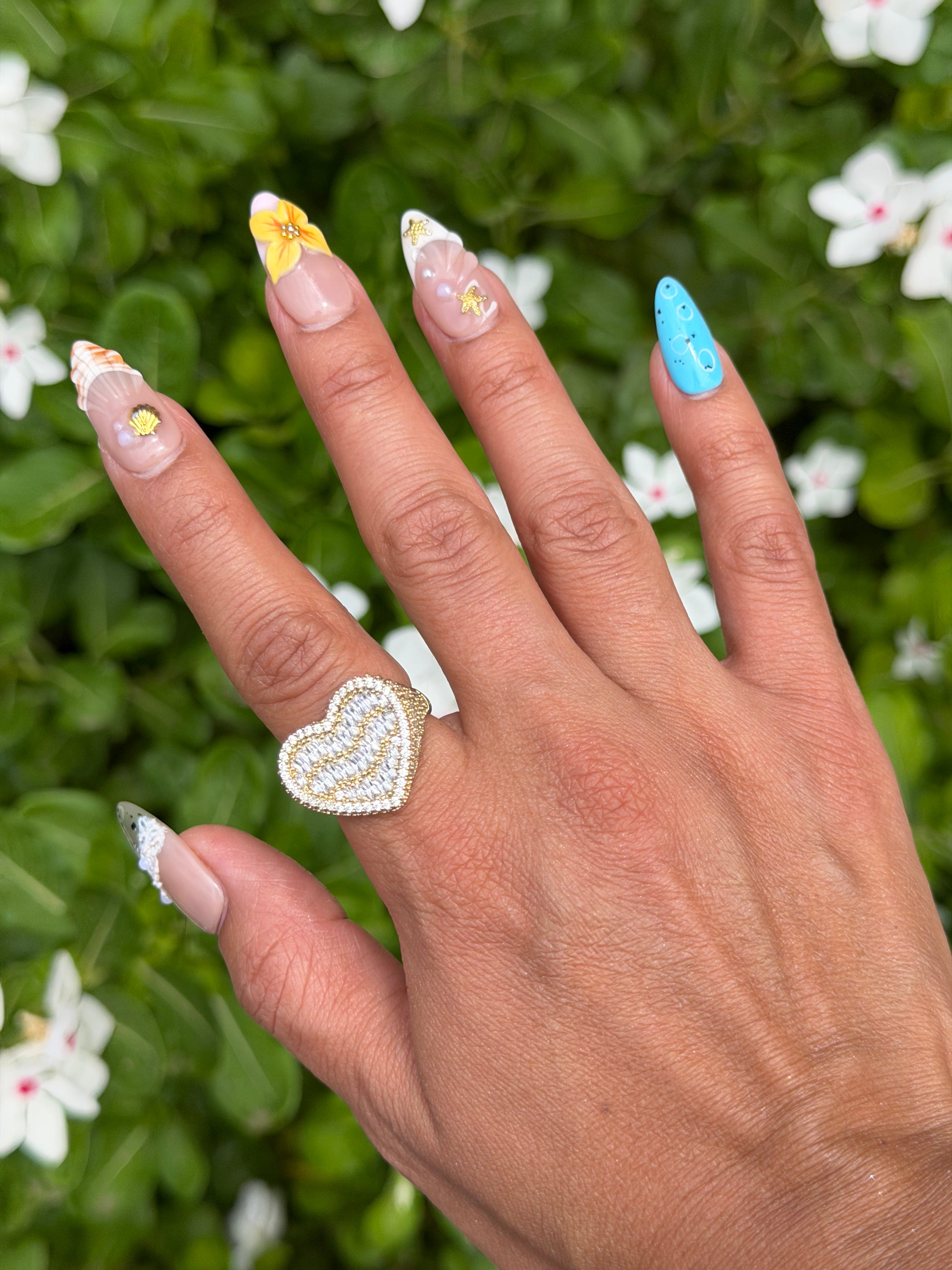 Bling Heart Ring