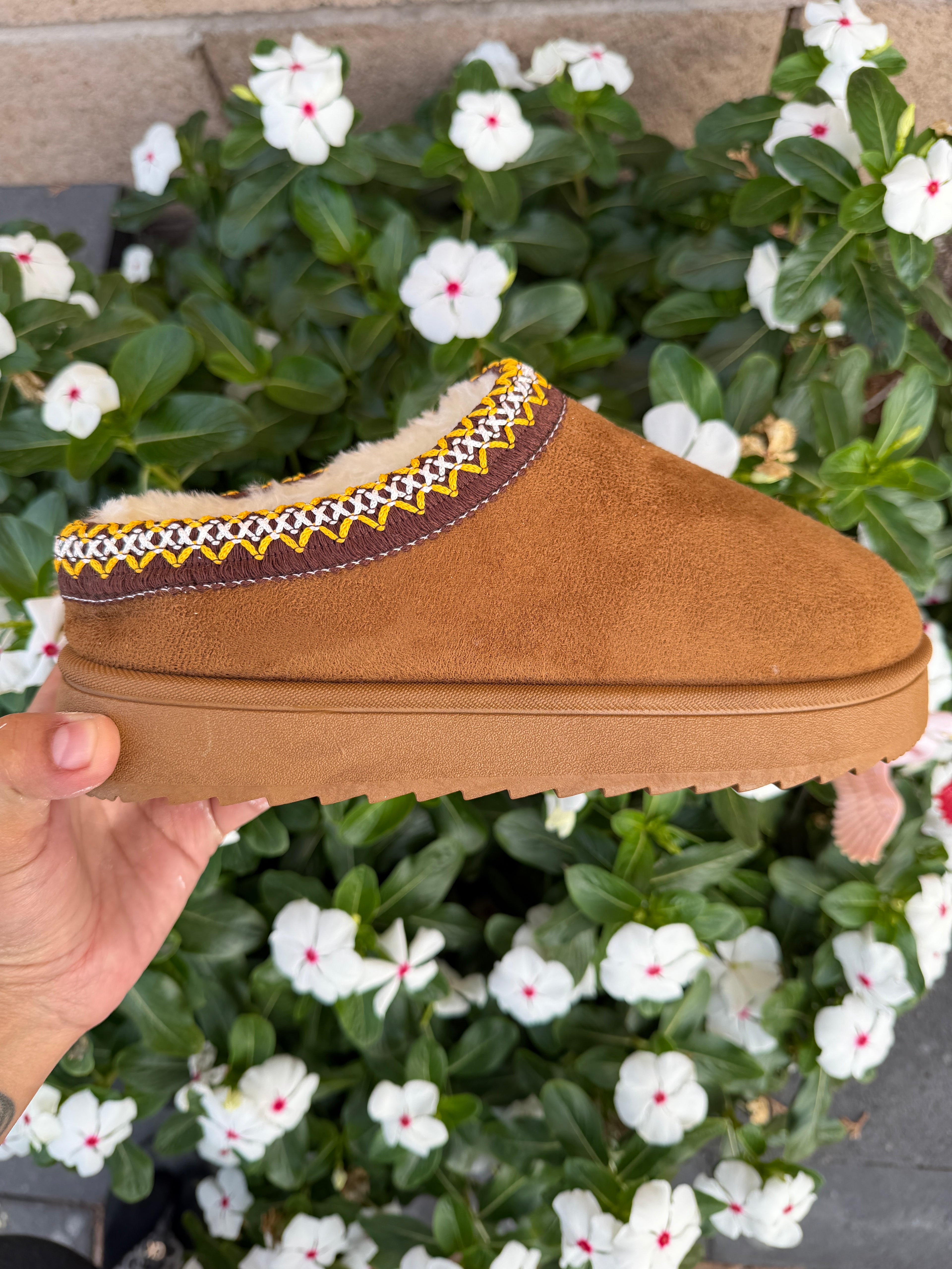 Cozy Slip-On Faux Suede Slippers