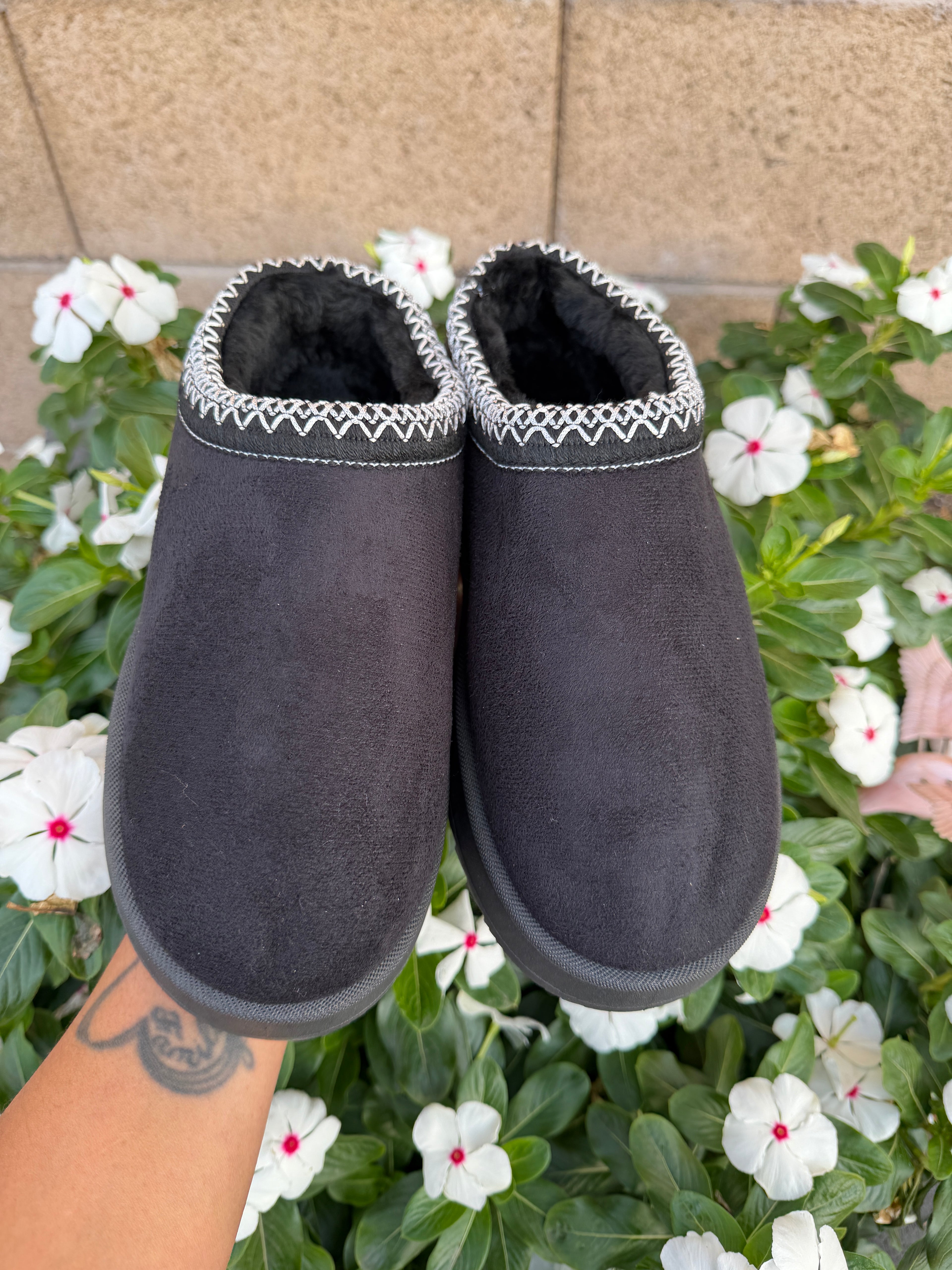 Cozy Slip-On Faux Suede Slippers